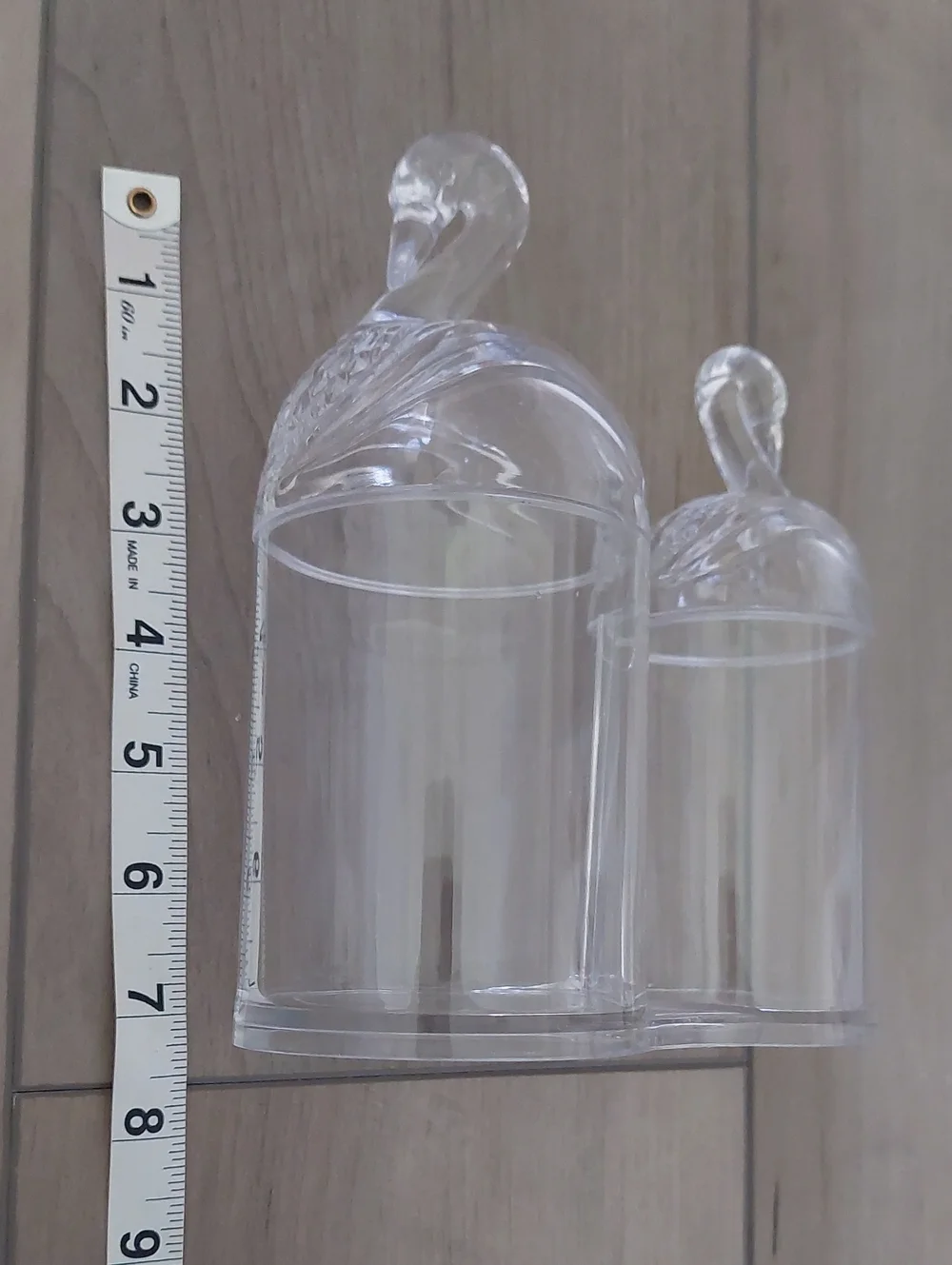 SWAN Cotton Ball & Swab Holder NIB